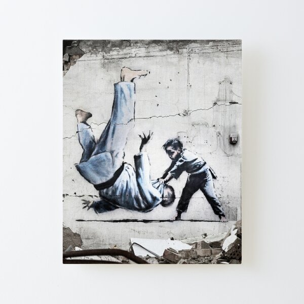 Banksy Karate Art Wall Design Canvas Pop Art Home Wall 