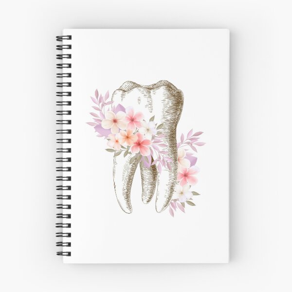 Item preview, Tooth with Pink and Purple Flowers - Dental designed and sold by guaka-molly.