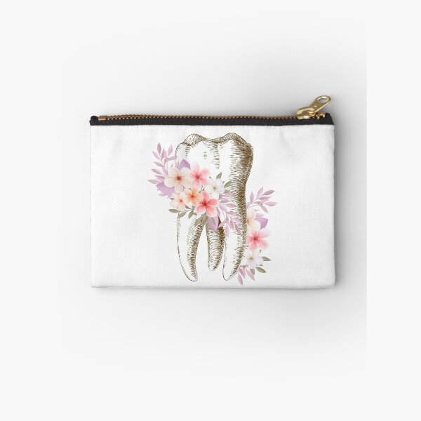 Item preview, Tooth with Pink and Purple Flowers - Dental designed and sold by guaka-molly.