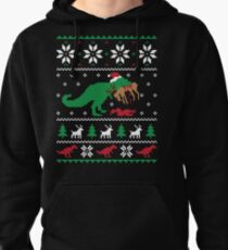 Dinosaurier hässliche Weihnachtsstrickjacke - lustiges Weihnachtsgeschenk Hoodie
