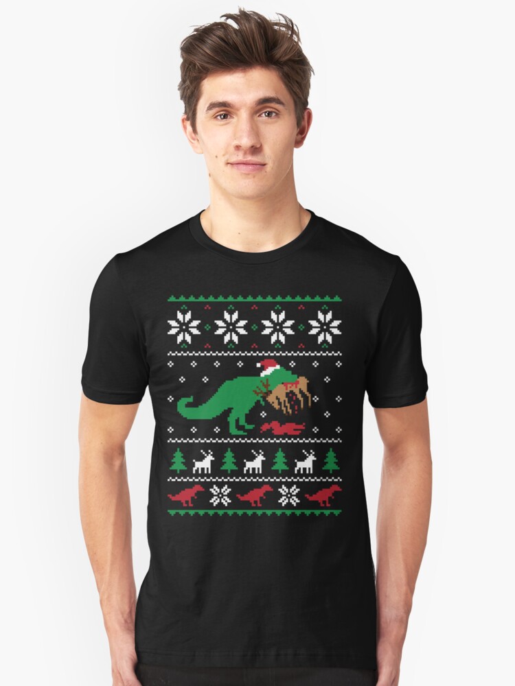 dinosaur ugly christmas sweater funny christmas gift unisex t shirt front - Dinosaur Christmas Sweater dinosaur ugly christmas sweater funny christmas gift unisex t shirt front - Dinosaur Christmas Sweater