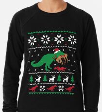 Dinosaurier hässliche Weihnachtsstrickjacke - lustiges Weihnachtsgeschenk Leichter Pullover
