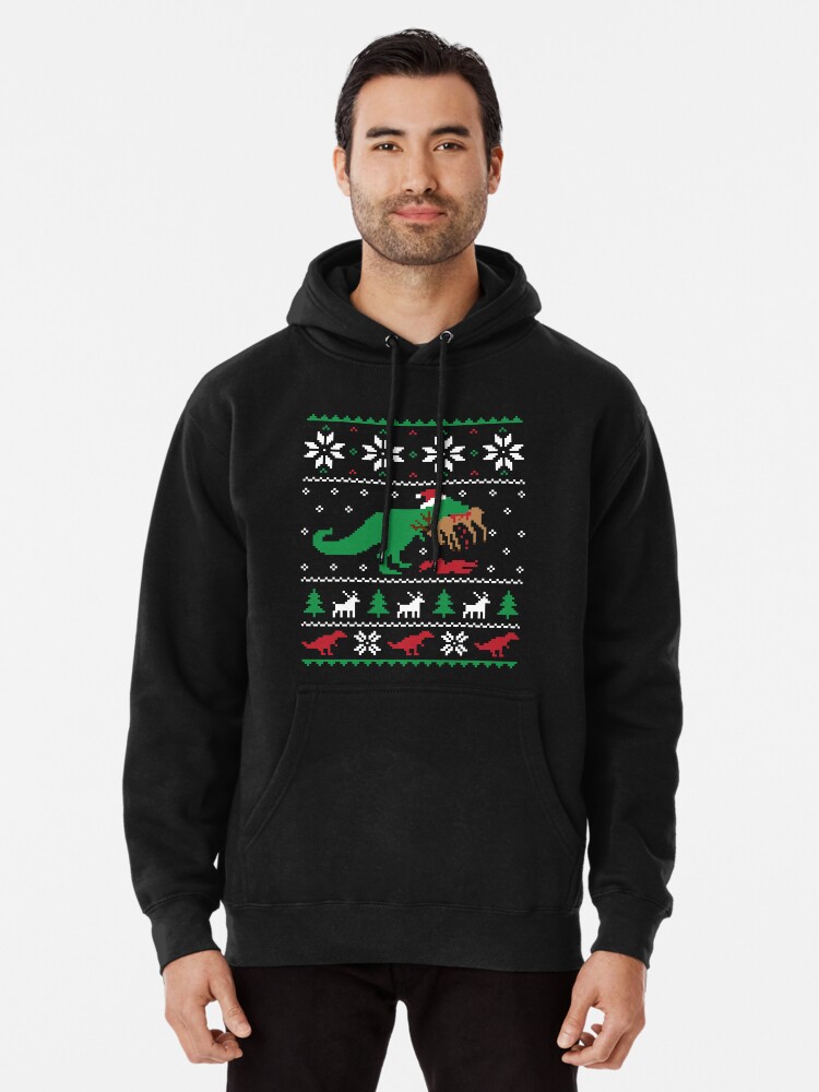 Santa Claws Dinosaur Ugly Christmas Sweater T Shirt Hoodie Long Sleeve Christmas Xmas Gifts