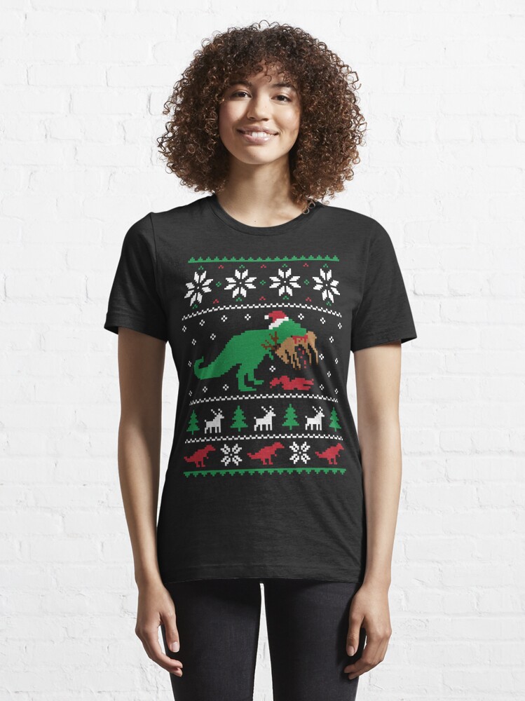 Christmas sweater hotsell with dinosaurs