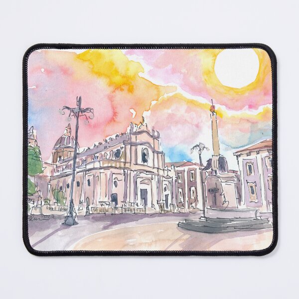 Item preview, Amazing Dome of Catania Cathedral with Piazza in Sicily Italy designed and sold by artshop77.