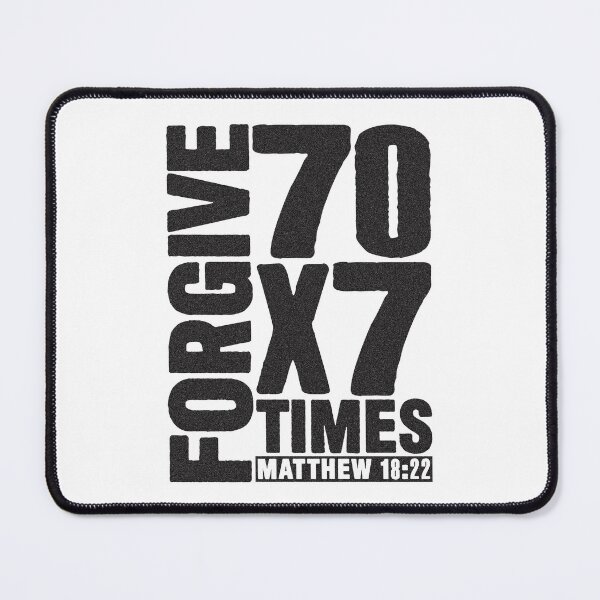 Item preview, Forgive 70 x 7 Times - Matthew 18:22 designed and sold by plushism.