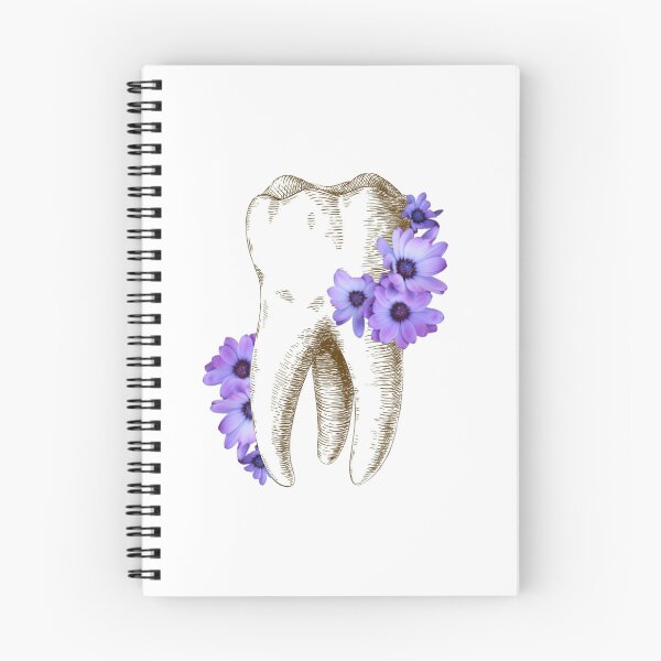 Item preview, Tooth with Purple Flowers - Dental designed and sold by guaka-molly.