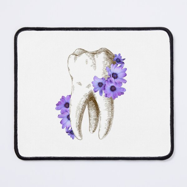 Item preview, Tooth with Purple Flowers - Dental designed and sold by guaka-molly.