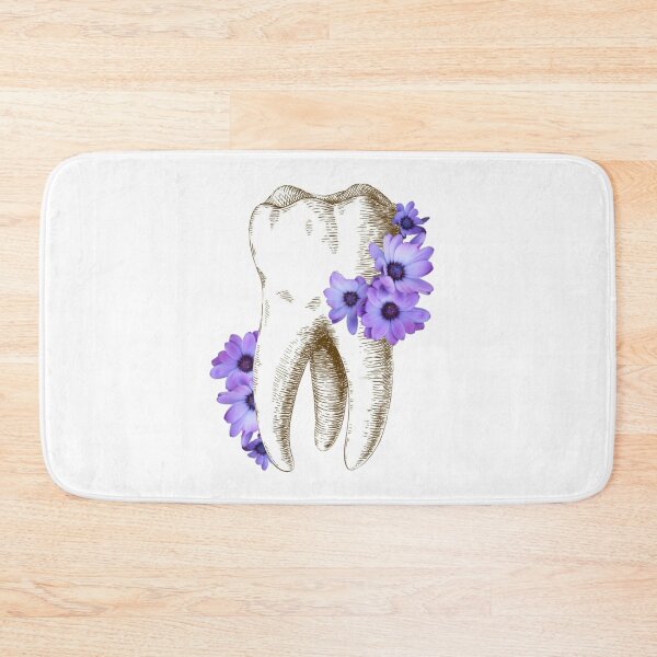 Item preview, Tooth with Purple Flowers - Dental designed and sold by guaka-molly.