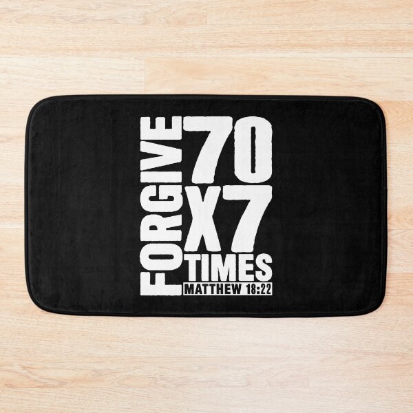 Item preview, Forgive 70 x 7 Times - Matthew 18:22 designed and sold by plushism.