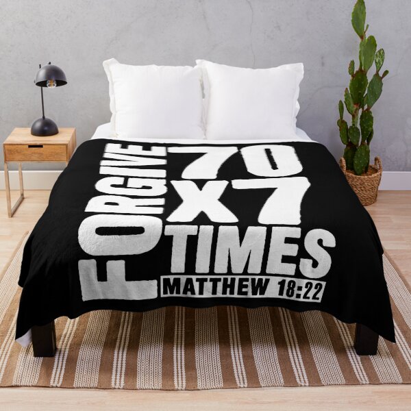 Item preview, Forgive 70 x 7 Times - Matthew 18:22 designed and sold by plushism.