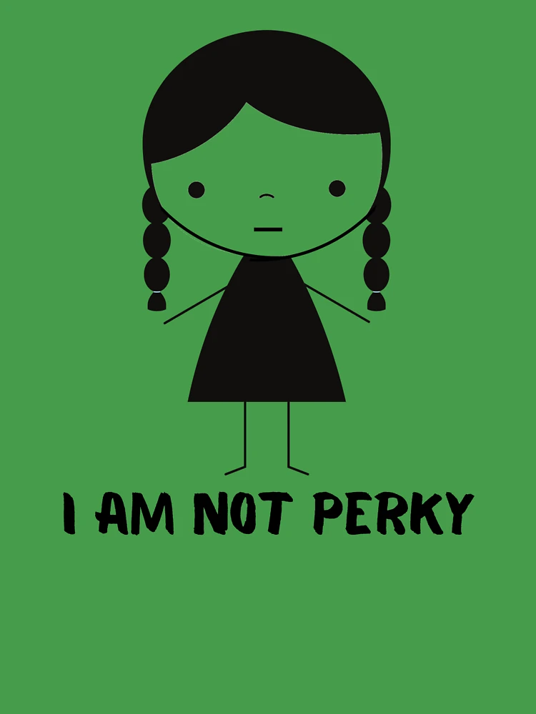 Wednesday Addams Quotes (I AM NOT PERKY) Kids T-Shirt for Sale by  PotluckPrints