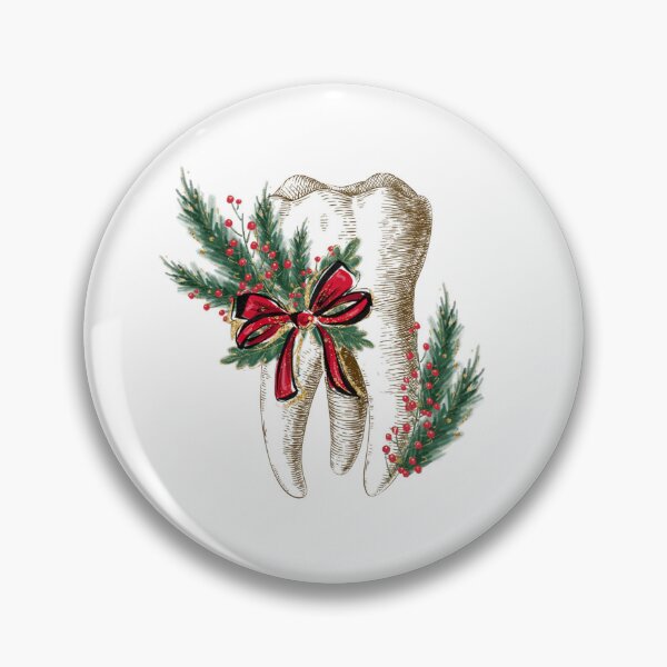 Item preview, Tooth with Christmas Flowers - Dental designed and sold by guaka-molly.