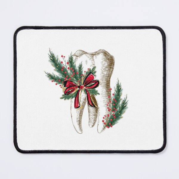 Item preview, Tooth with Christmas Flowers - Dental designed and sold by guaka-molly.