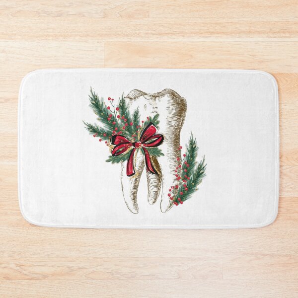 Item preview, Tooth with Christmas Flowers - Dental designed and sold by guaka-molly.