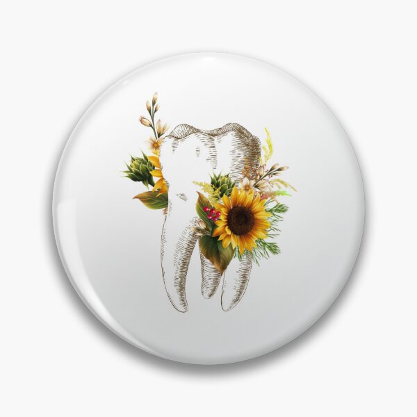 Item preview, Tooth with Sunflowers - Dental designed and sold by guaka-molly.