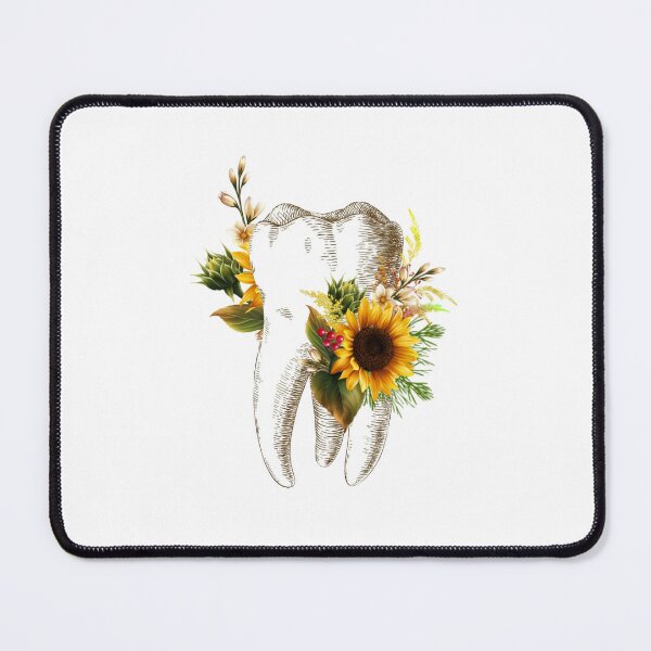 Item preview, Tooth with Sunflowers - Dental designed and sold by guaka-molly.