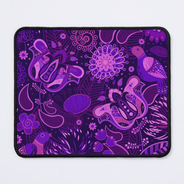 Item preview, Purple Paisley Garden with Botanicals, Flowers and Birds designed and sold by OutshineAll.
