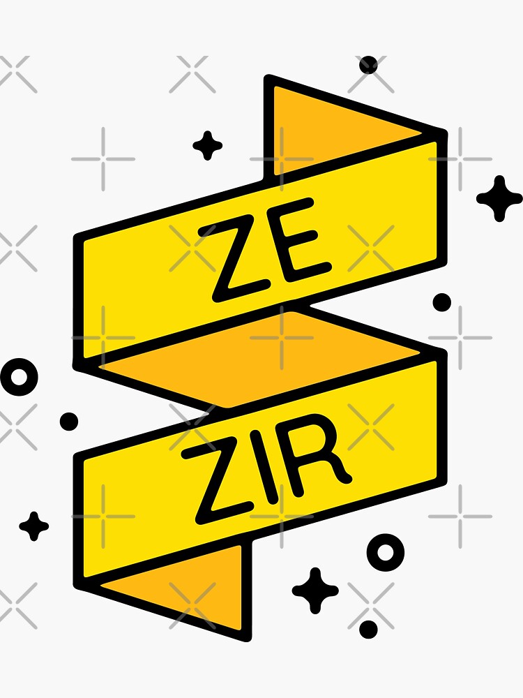 "zi/zir pronouns 4" Sticker for Sale by maura41 Redbubble