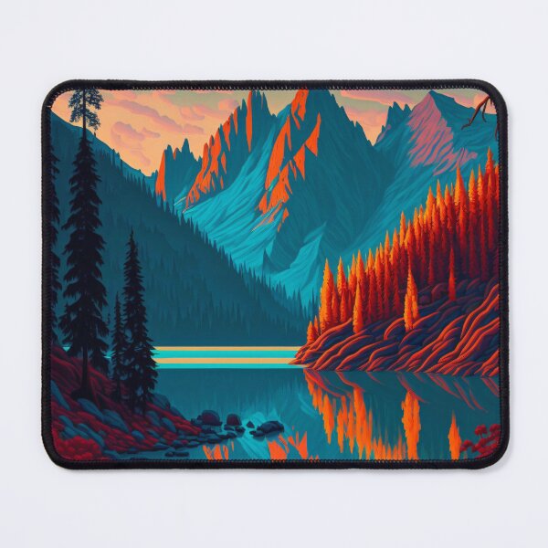 Item preview, A beautiful mountain lake artwork designed and sold by ArtistMark00.