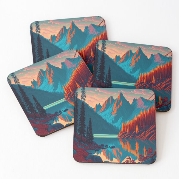 Item preview, A beautiful mountain lake artwork designed and sold by ArtistMark00.