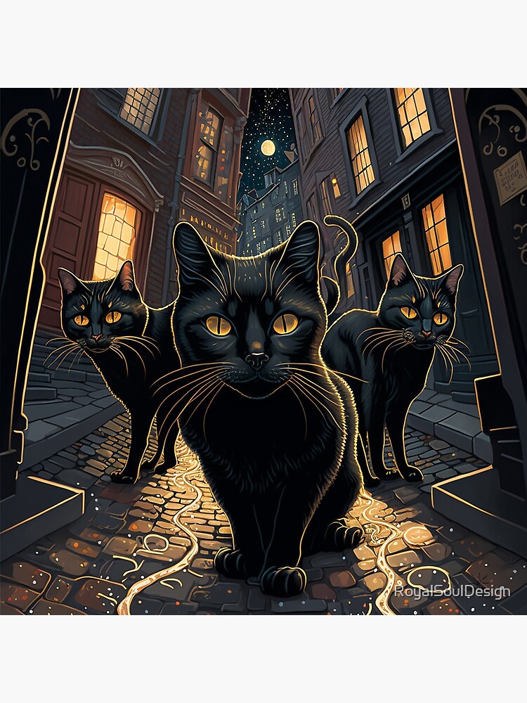 Courtside Market Scaredy Cats III 12x12 Board Art