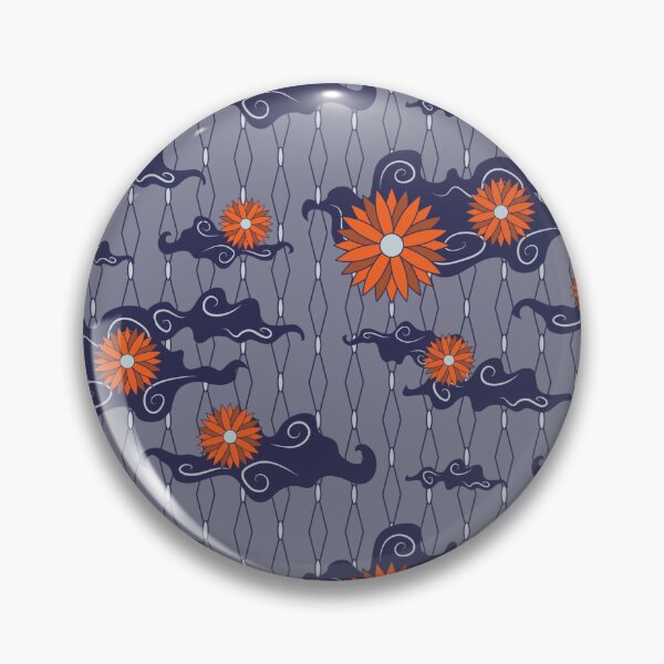Artikelvorschau, Batikmuster mit Blumen und Wolken entworfen und verkauft von obinsuma.