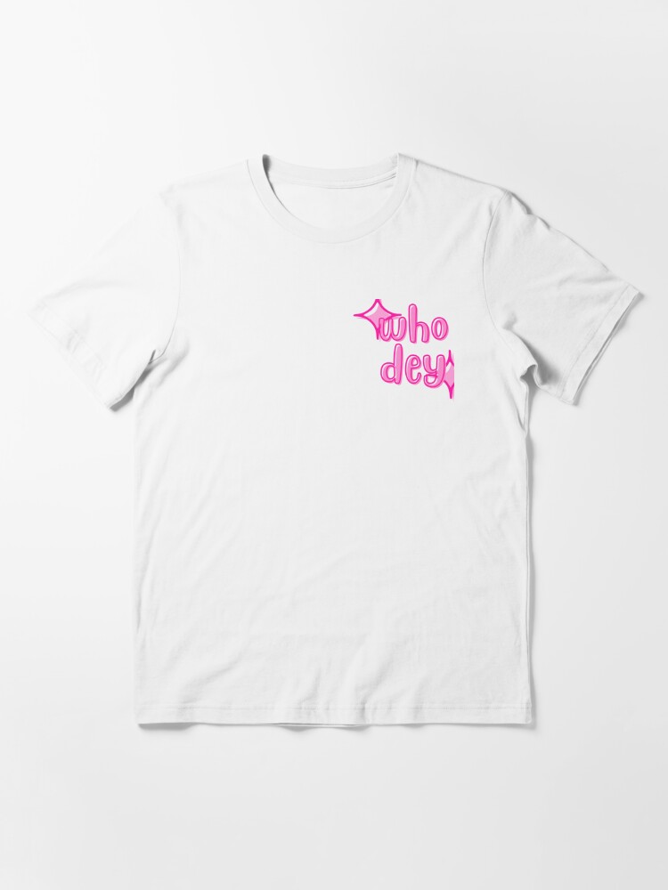 Girly Who Dey Pink Outline Bengals Essential T-Shirt for Sale by  PreppyPalace