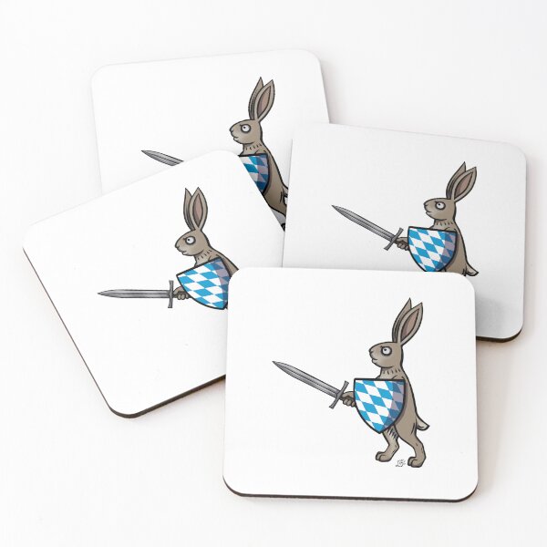 Item preview, Medieval Marginalia Bunny: Sword and Shield (Bavaria) designed and sold by faejala.