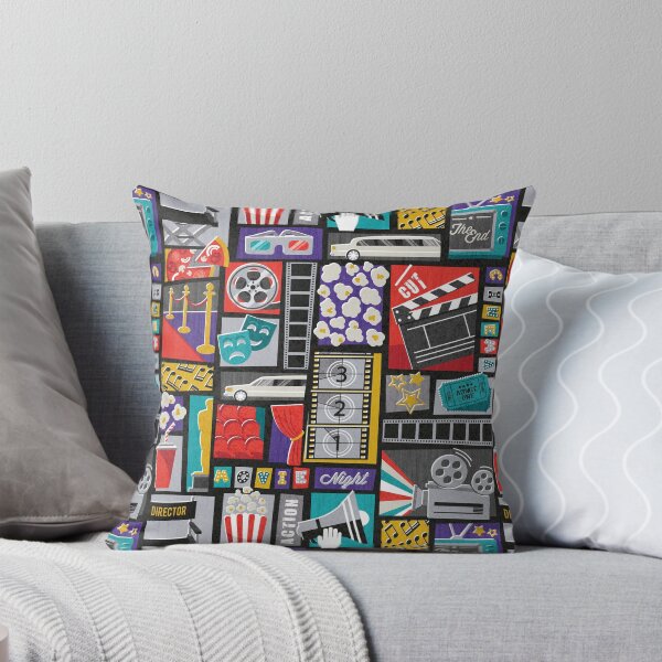 Item preview, Movie night // black background film and cinema motifs designed and sold by SelmaCardoso.