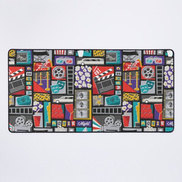 Item preview, Movie night // black background film and cinema motifs designed and sold by SelmaCardoso.
