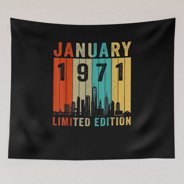 Item preview, Vintage January 1971 Limited Edition 52nd Birthday Boys Men designed and sold by M7MED12.