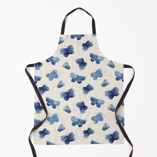 Item preview, Blue Linen Butterflies designed and sold by Sorbier-Studio.