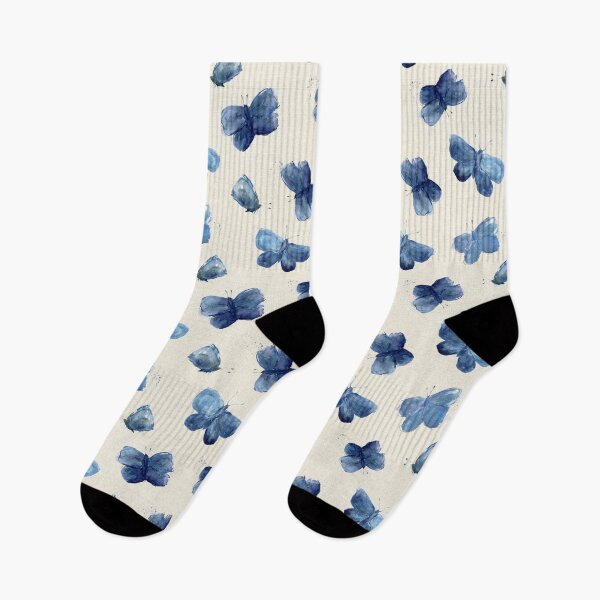 Item preview, Blue Linen Butterflies designed and sold by Sorbier-Studio.