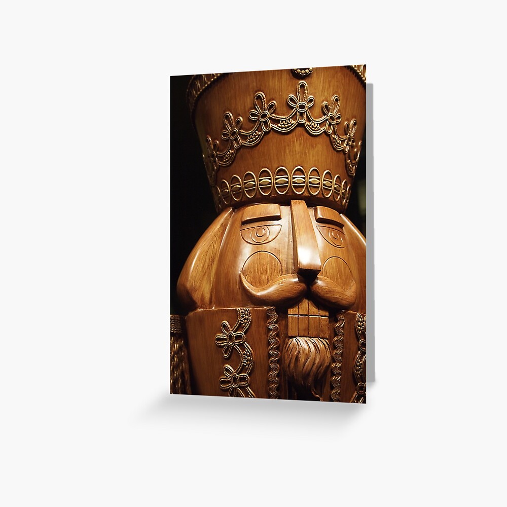Wooden Nutcracker for Christmas Greeting Card