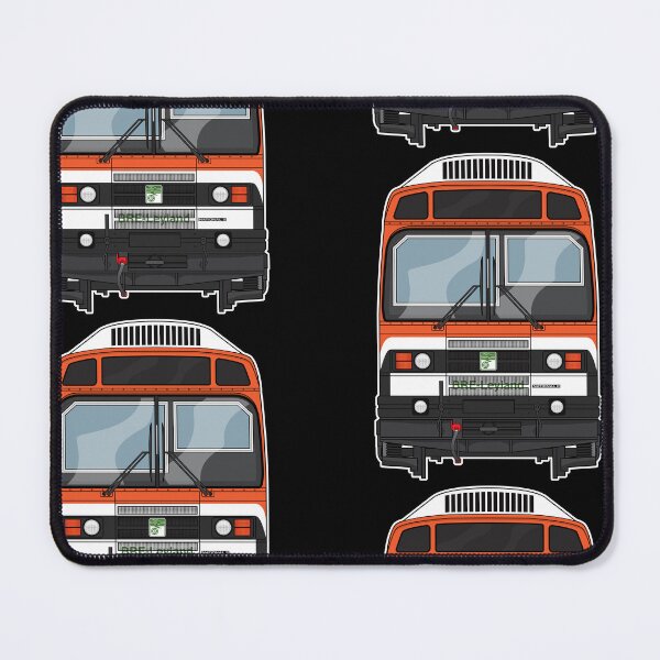 Artikelvorschau, BRE Leyland National RAILBUS R3 RDB977020 Retro-Illustration der 80er Jahre entworfen und verkauft von BFXIII.