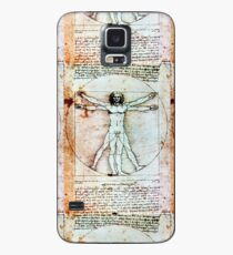 VITRUVIAN MAN Leonardo Da Vinci Antique Parchment Case/Skin for Samsung Galaxy