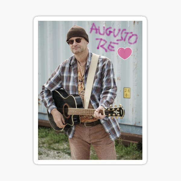Augusto Re guitar & cap Sticker
