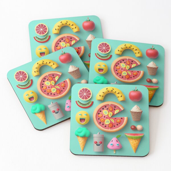 Item preview, Fun Food Collection Clay Digital Painting designed and sold by CodeAndColors.