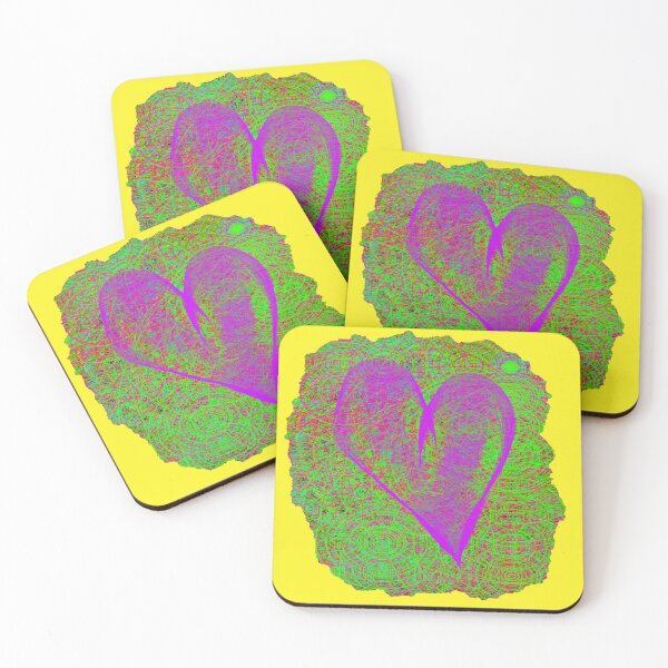 Item preview, heart circle yellow background designed and sold by miaterinka.