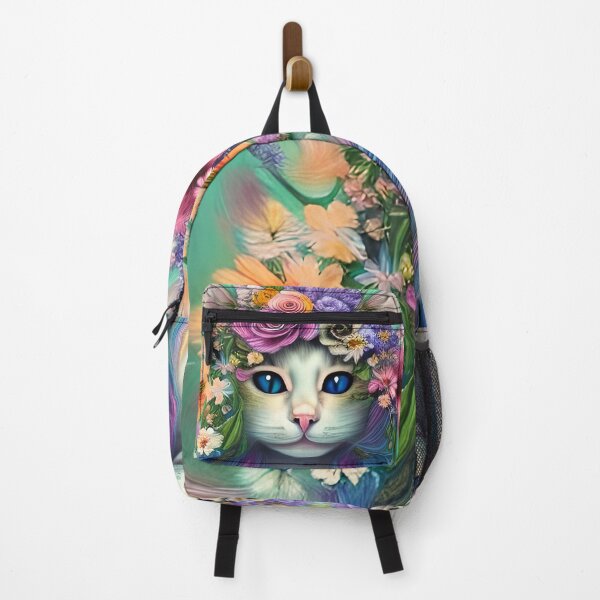 Item preview, Fantasy Cat with flowers designed and sold by DTwithlove.