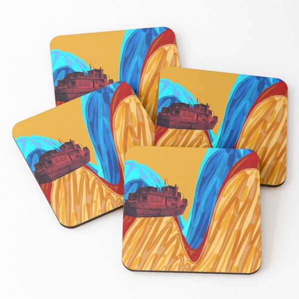 Item preview, Sunset Storm Fishing with Orange and Blue Waves - Collage Animation designed and sold by jolabrese.