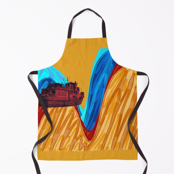 Item preview, Sunset Storm Fishing with Orange and Blue Waves - Collage Animation designed and sold by jolabrese.
