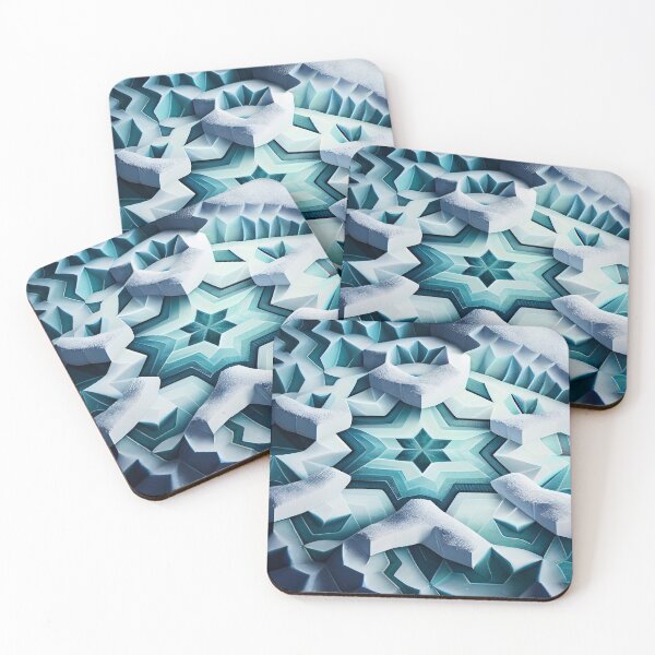 Item preview, Cartoon 3D Winter Snowflake Pattern Digital Painting designed and sold by CodeAndColors.
