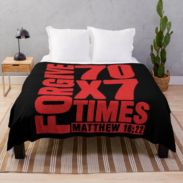 Item preview, Forgive 70 x 7 Times - Matthew 18:22 designed and sold by plushism.