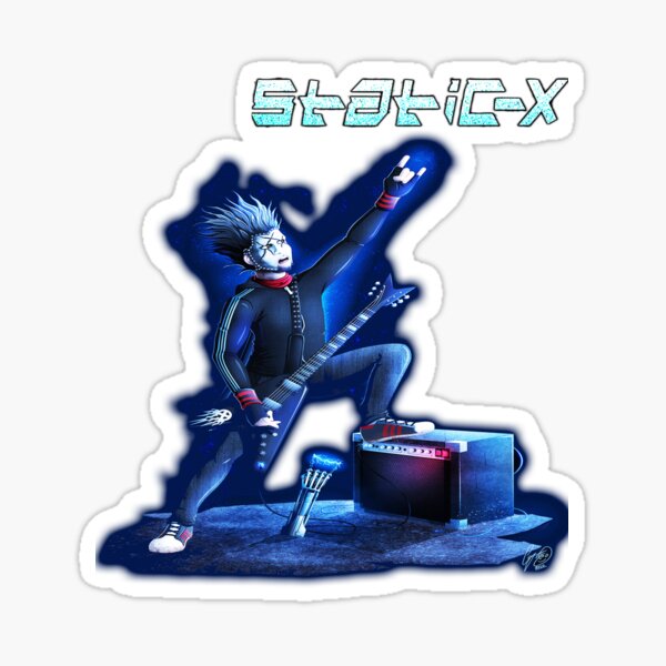 "StaticX is an American heavy metal band from Los Angeles," Sticker