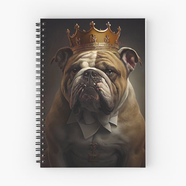 Item preview, Funny Cute Bulldog Portrait with Collar Digital Painting designed and sold by CodeAndColors.