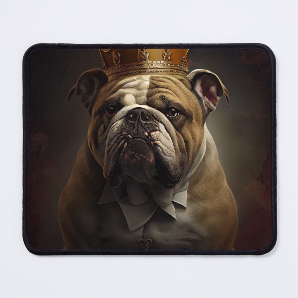 Item preview, Funny Cute Bulldog Portrait with Collar Digital Painting designed and sold by CodeAndColors.