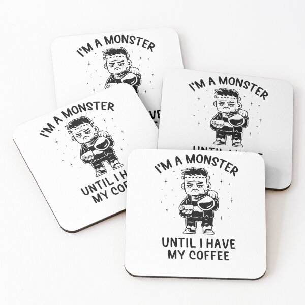 Item preview, I'm a Monster Until I Have My Coffee - Funny Grumpy Gift designed and sold by EduEly.