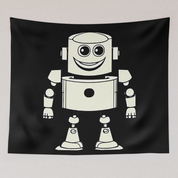 Item preview, Cute robot with a smile designed and sold by Rev-Style.